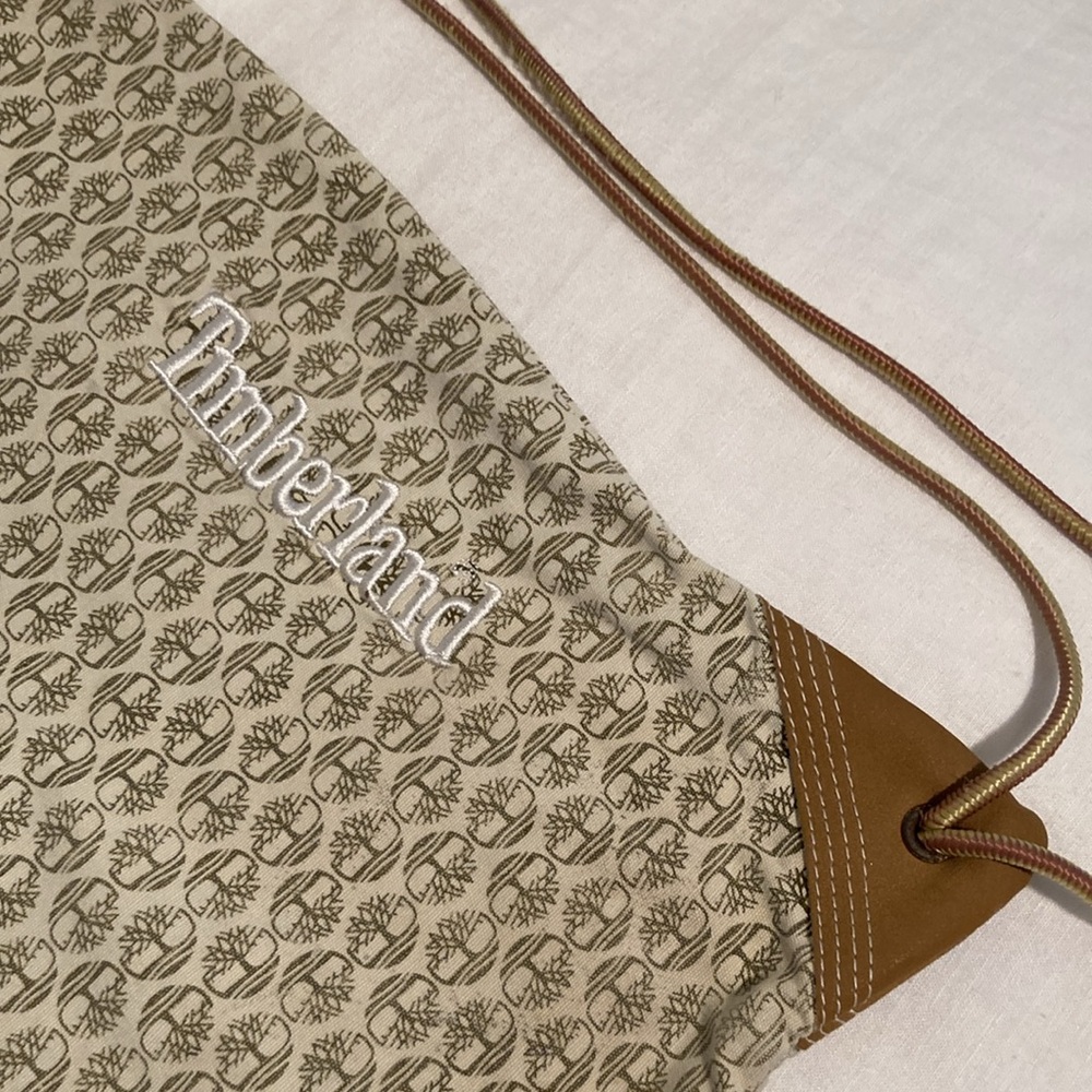 Timberland Canvas Drawstring Backpack Embroidered… - image 2